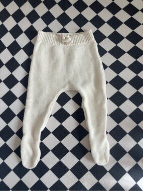 Zara Knit Baby Footed Pants